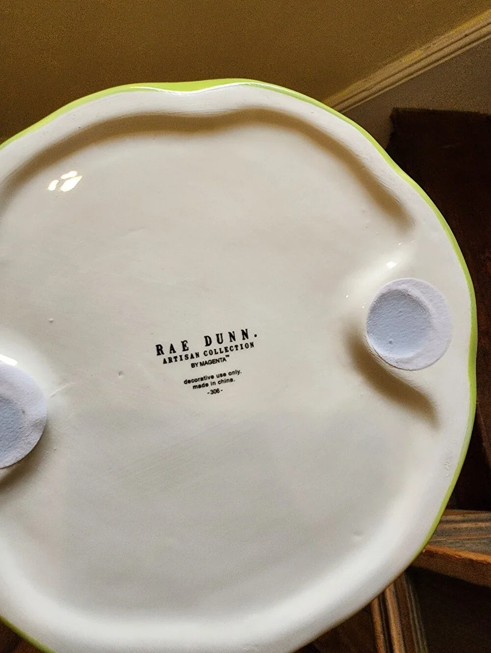 Rae Dunn WITCH PLEASE! Ceramic Hat Green